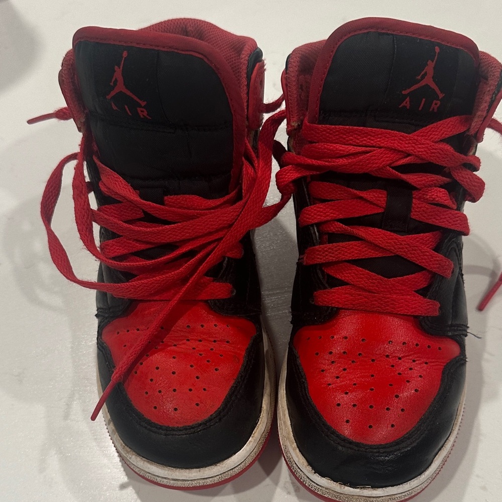 Air Jordan Black and Red Sneakers